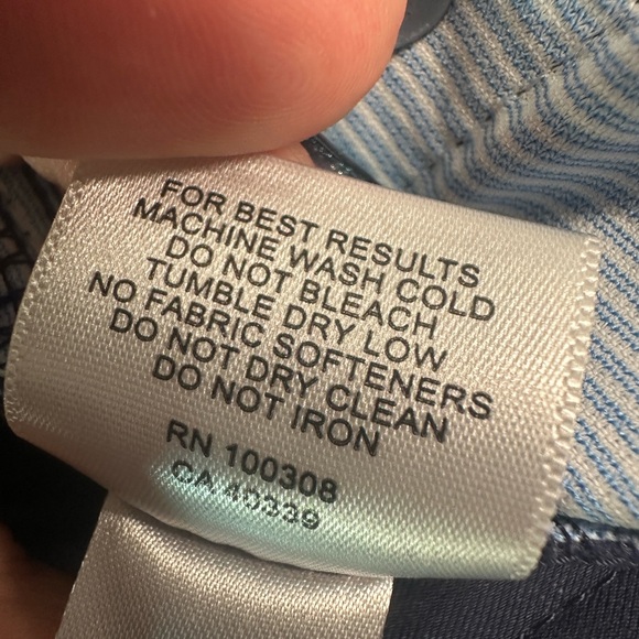 Peter Millar Mens Golf Pants Size 36 Navy Blue Short Ankle Length - Picture 13 of 14